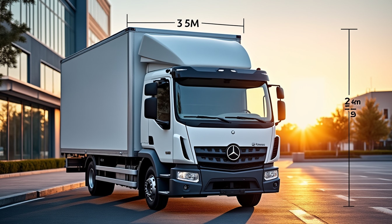 Illustration: Comprendre les dimensions essentielles d’un camion 20m3