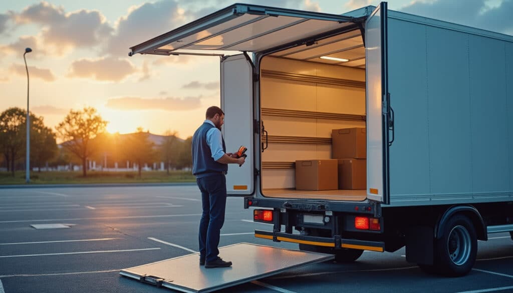 Schéma du camion 20m3 : dimensions intérieures et extérieures clés
