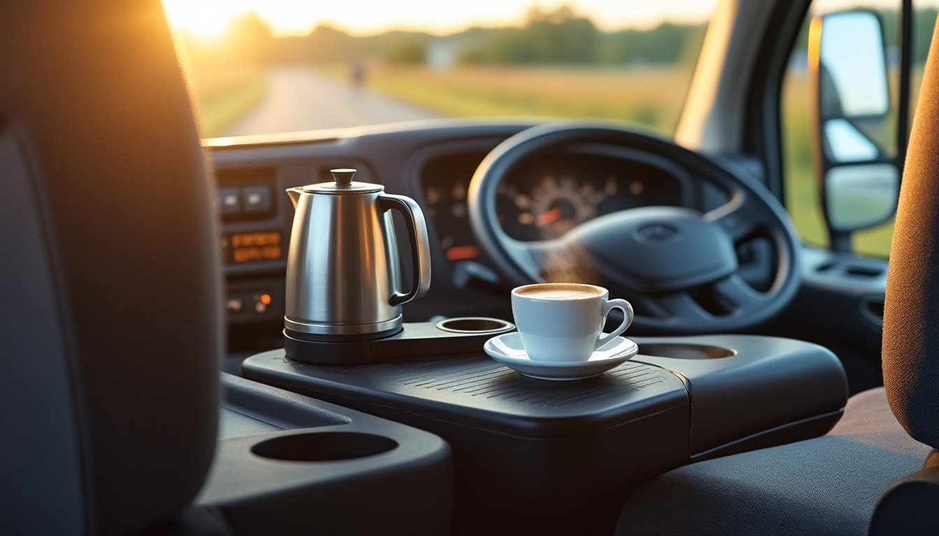 Cafetière pour camion : bien choisir son modèle idéal
