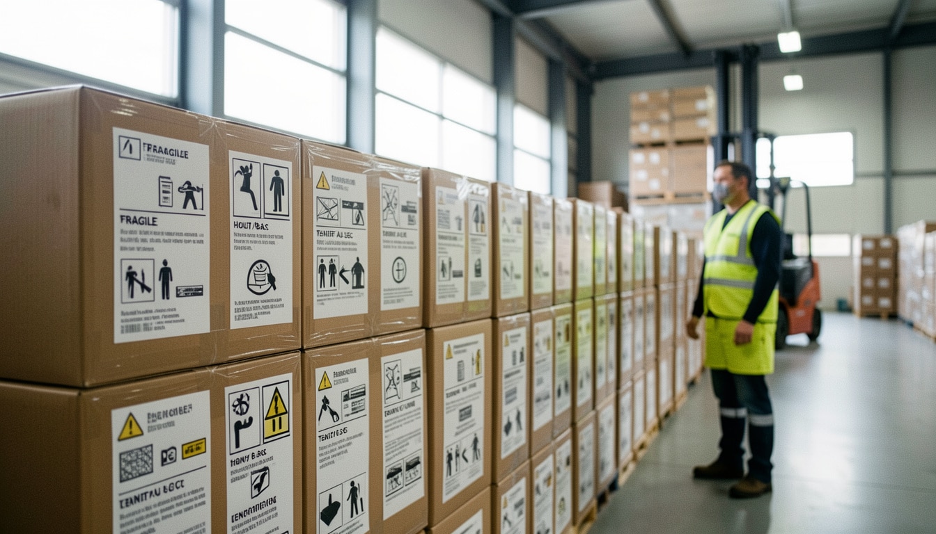 Pictogrammes logistiques pour sécuriser les opérations